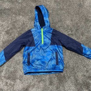 Land's End Kid's Waterproof Fleece-lined Pullover Jacket 3/4 Zip